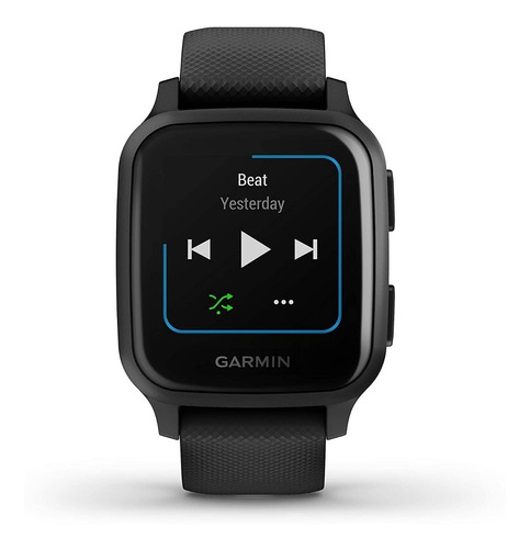 Smartwatch Garmin Venu Venu Sq - Music Edition 1.3" caja 40mm de  polímero reforzado con fibra  black, malla  black de  silicona