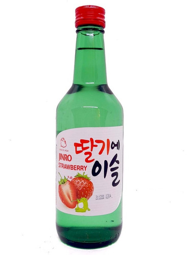 Soju Jinro Sabor Frutilla 360 Ml.