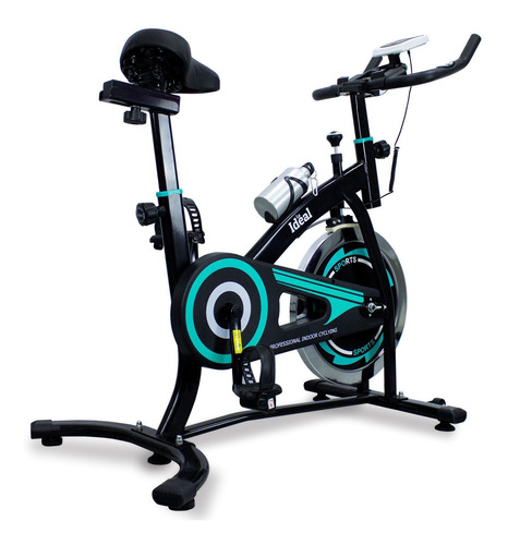 Imagen 4 de 10 de Bicicleta Spinning Fija Profesional Regulable Pulsómetro