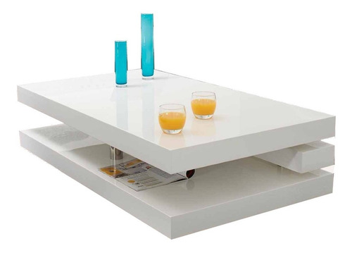 Imagen 5 de 5 de Mesa De Centro Vanguardista Lacada Poliuretano Ref: Deko4