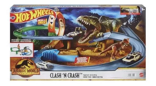 Pistas Hot Wheels Dinossauro Jurassic World Clash 'N Crash