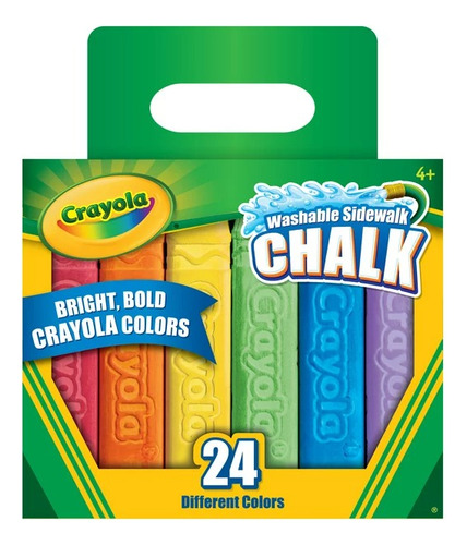 Crayola Gises Jumbo Lavables 3 Cajas, 72 Gises