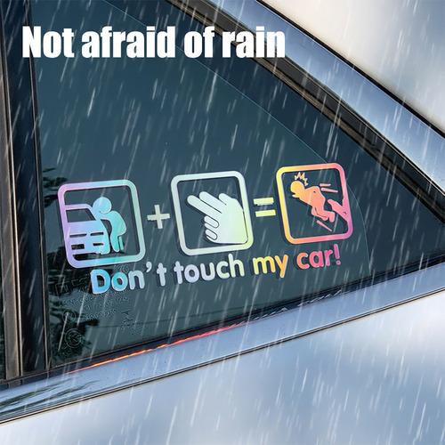 Calcomanías Divertidas Con La Frase «no Toques Mi Coche», 4