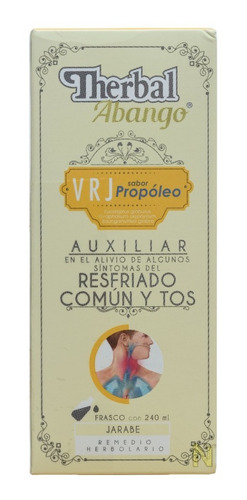 Imagen 3 de 3 de Jarabe Abango Vrj Sabor Propóleo 240 Ml Therbal