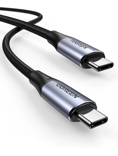 Ugreen Cable Usb-c 3.1 Gen2 A Usb-c 3.1 Gen2 5a Trenzado 1m Color Negro