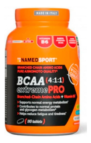 Bcaa (4:1:1) Extreme Pro Tabletas - Named Sport