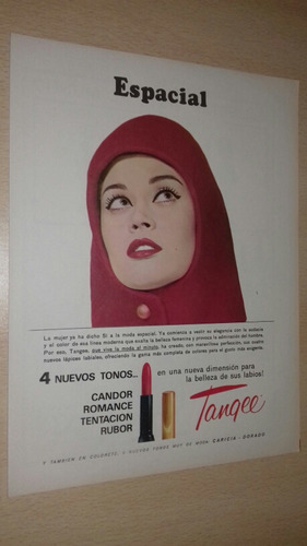 P605 Clipping Publicidad Lapiz Labial Tangee Año 1966