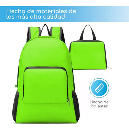 Imagen 4 de 10 de Mochila Impermeable Ligera, Doblable Y Compacta - Hiking