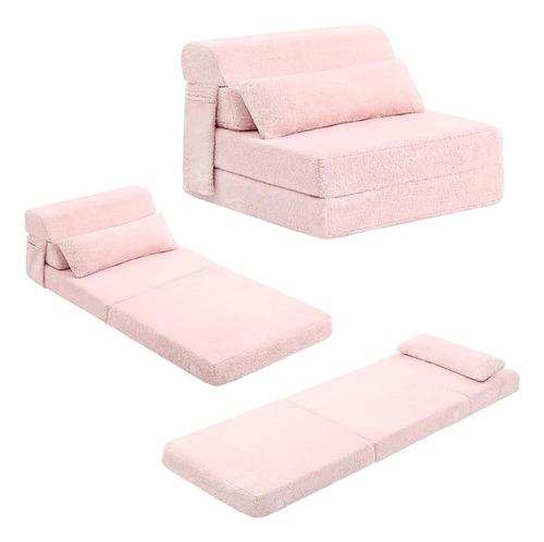 Sofá Cama Plegable Con Almohada Colchón De Tamaño Individual