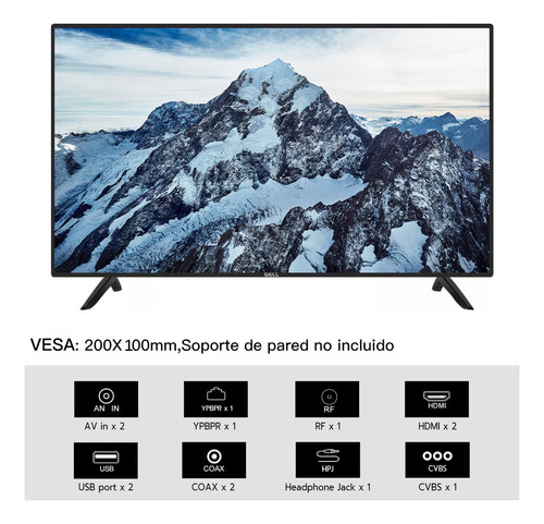 Pantalla Smart Tv 32 Pulgadas Android Tv Gell 32 Televisores (Usado)