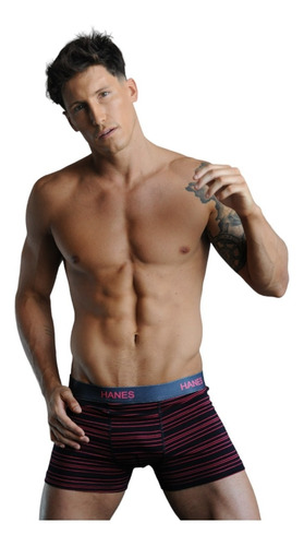 7111ha Boxer Rayas Tejido Algodon Con Elastano Fibra Lycra