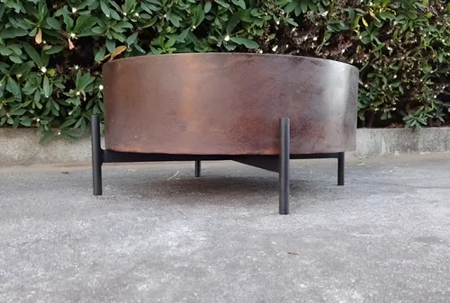 Lareira Portátil de Jardim Firepit em Aço Corten