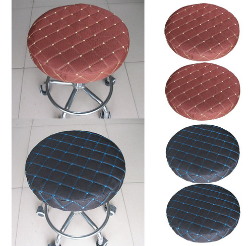 4 Unids 11 Taburete De Bar Redondo Cubre Silla De Cojín De