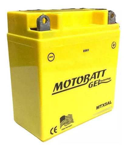 Batería De Gel Para Motos 12n5-3b-yb5l-b - Mtx5al