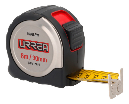 Flexómetro De Acero Inoxidable 8m X 30 Mm Urrea