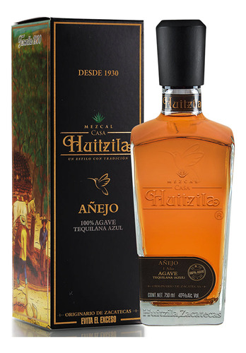 Mezcal Añejo 100% Huitzila Premium 750ml