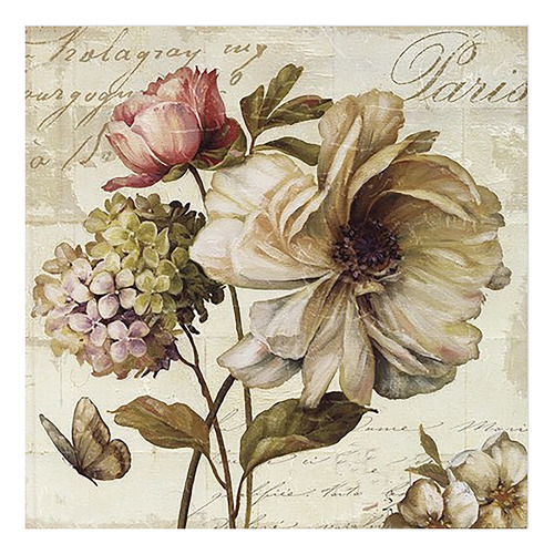 Decoupage Láminas Set Floral Romántico