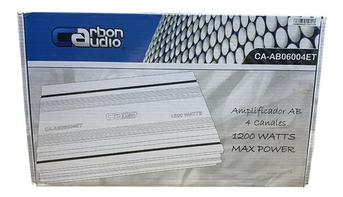 Imagen 2 de 6 de Amplificador Carbon Audio 1200w 4 Canales Ca-ab06004et Nuevo