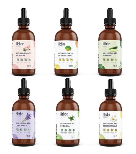 Imagen 2 de 7 de Kit De 6 Hidrolatos 125 Ml C/u A Escoger