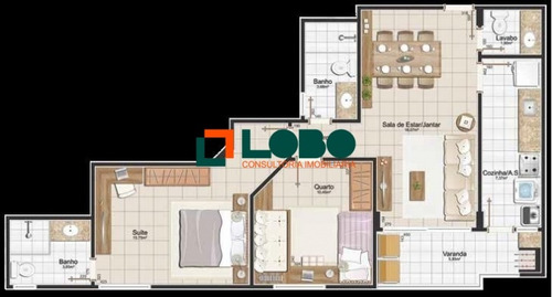 Imagem 11 de 15 de Apartamento Com 2 Quartos Sendo 1 Suíte - 328