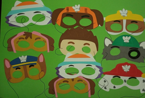 Imagen 3 de 9 de Cotillon Antifaz Paw Patrol Antifaces Patrulla Canina