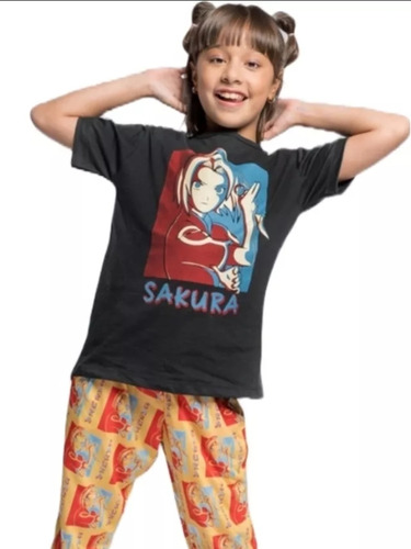 Pijama Nena Infantil Sakura Haruno Naruto Anime Talle 8