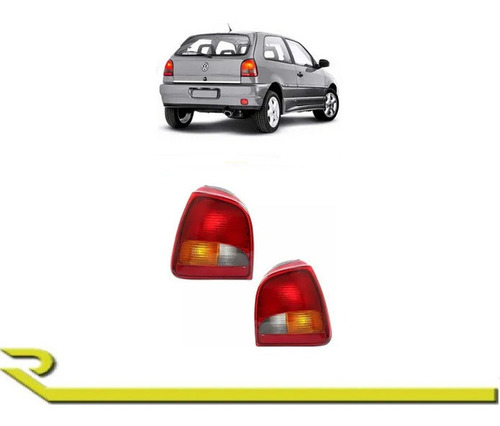 Par Lanterna Traseira Bicolor Gol G2 Modelo Original