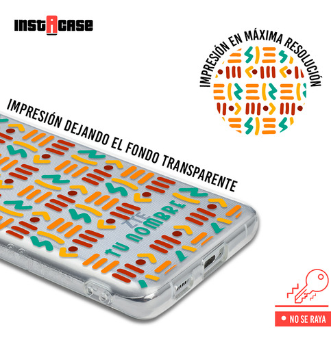 Funda Para Zte Tribal Étnico Abstracto Con Nombre