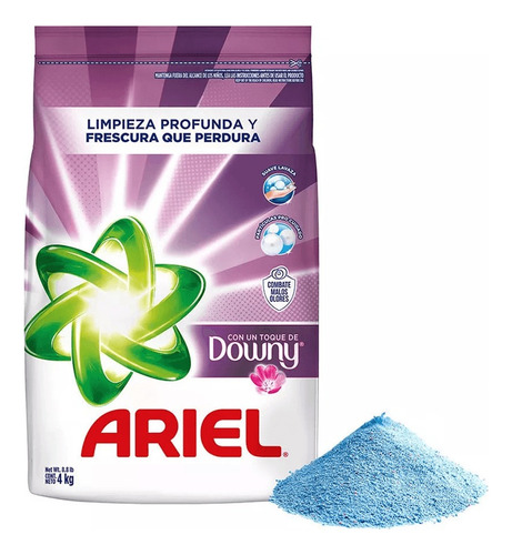 Detergente En Polvo Ariel Toque Downy 4kg
