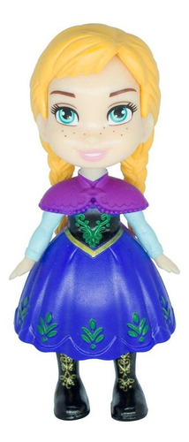 Mini Boneca Articulada 8 Cm  Frozen Anna Camponesa Mimo