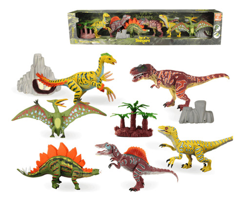 Dinosaurios De Juguete Con Movimiento Para Niños Kit Con 6 P