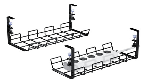 Bandeja Gestion Cabl Para Debajo Escritorio 2 Unidad Acero E