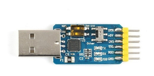 Convertidor Usb 6 En 1 Ttl Rs232 Rs485 Cp2102 Max485 Max232