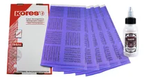 Comprar  Papel Hectográfico Kores 5 Hojas + Tránsfer Pega Stencil 