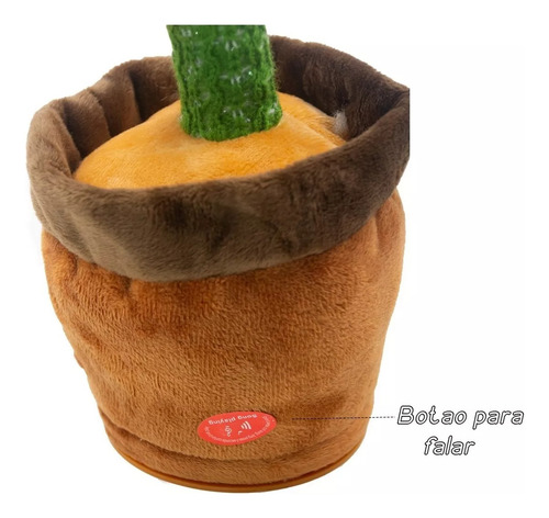 Cacto Dançante E Falante Toca Música Repete A Fala Brinque