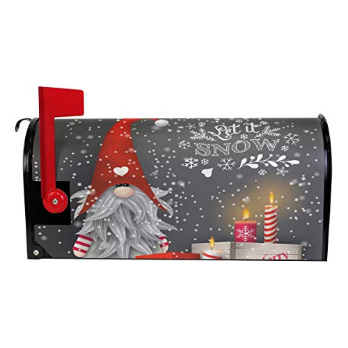 Cubierta Buzón Gnomos Navideños Velas Copos De Nieve ...