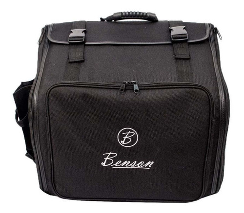 Acordeon Sanfona Benson 80 Baixos Preto Sólido Bac80-7sbk