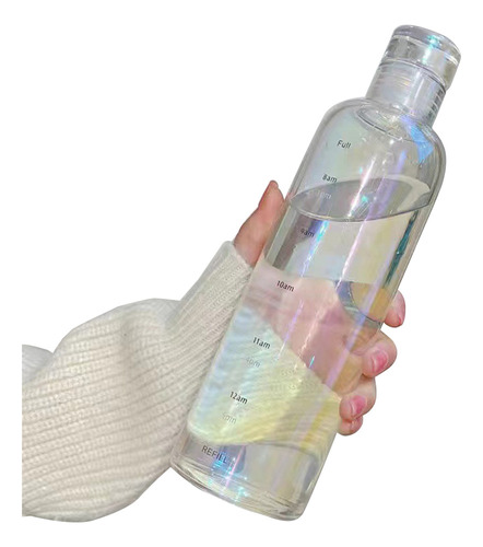 Botella De Agua (c-y) Con Recordatorio De Escala Horaria Par