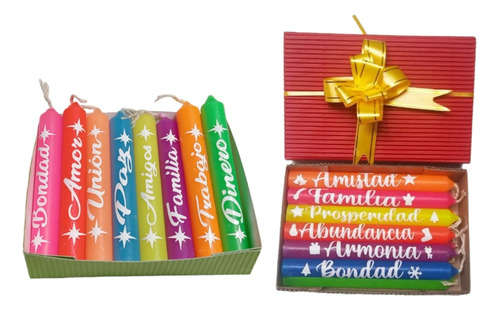 Velas Personalizadas Caja De 12 Und  13.5cm * 1.3 Diametro.