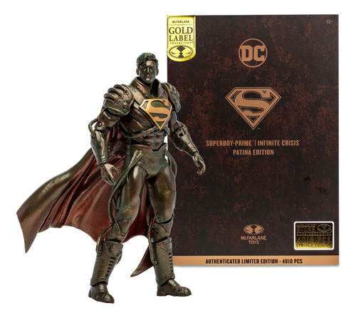 Mcfarlane Figura 7 Superboy Prime (patina)(gold Label)