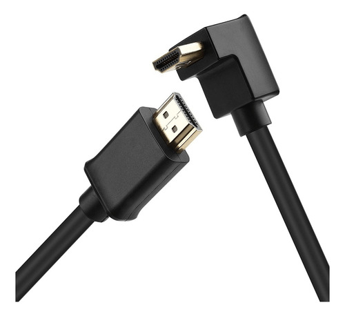 Cabo Hdmi X Hdmi Com Plug L De 90graus De 5 Metros