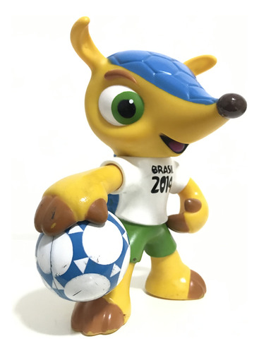 Mascote Fuleco De Vinil Copa Do Mundo 2014 12cm (Usado)