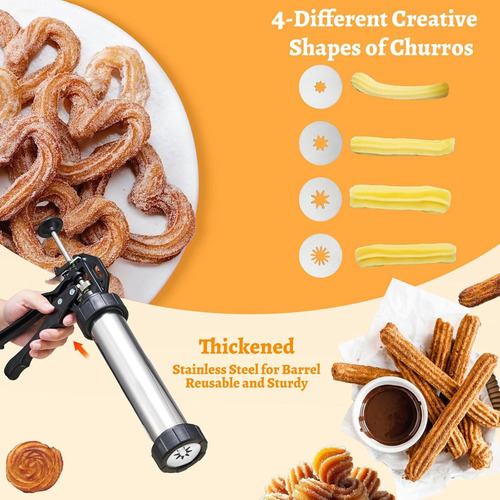 Churro Maker Machine Kit De 20pcs -tartas Postres Diy Maker