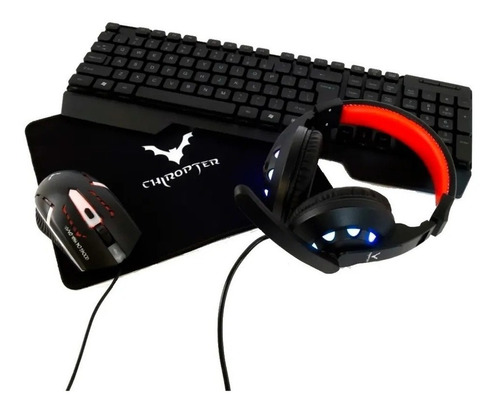 Combo Gamer Teclado K215 +audifonos + Mouse Retroiluminado