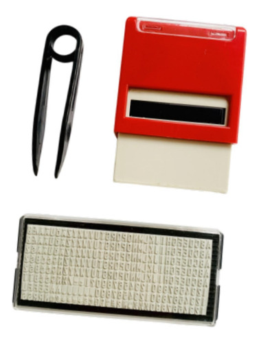 Slot Revolta O Carimbo De Tinta De Back 14mmx38mm Vermelho