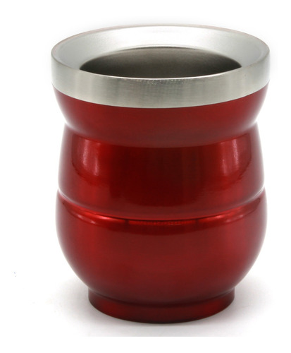 Mate Térmico, Doble Pared De Ac. Inoxidable, 140ml. Rojo