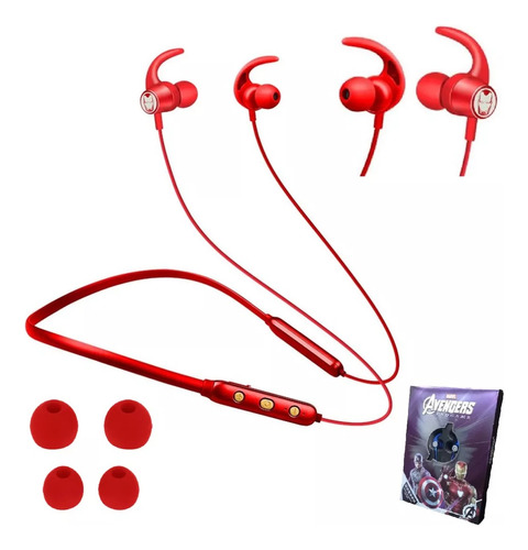 Auriculares Bluetooth 5.0 Deportivo Avengers Iron Man 