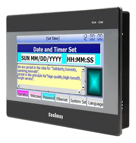 Pantalla Hmi Coolmay 5  Comunicación Serial Rs485 Rs232