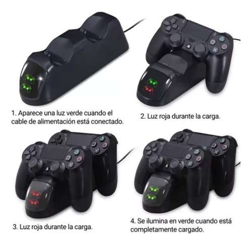 Estacion De Carga Para Joystick Ps4 Usb Yaeye