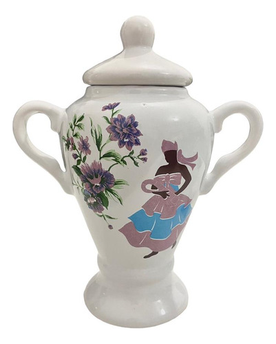 Quartinha Orixá Nanã 20cm C/ Asa Porcelana Umbanda Candomblé